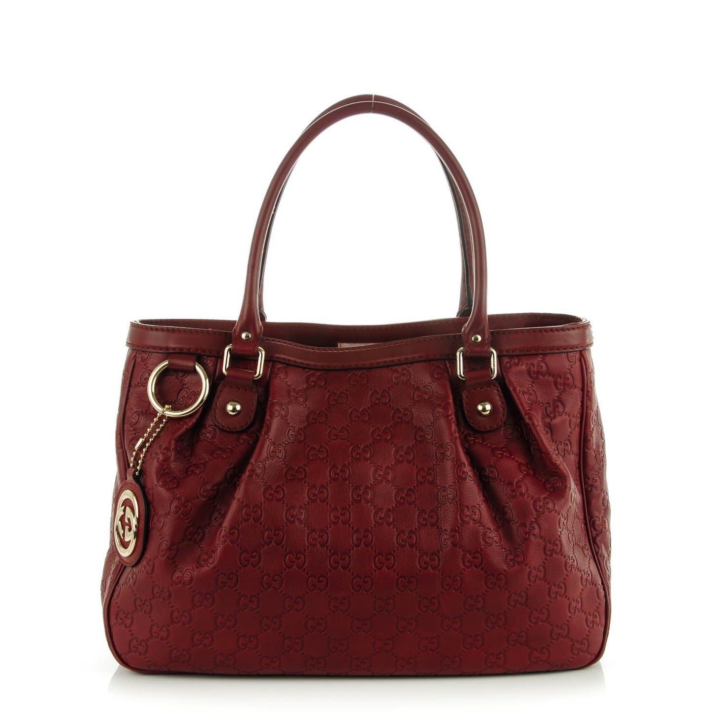 Guccissima Medium Sukey Top Handle Tote Raspberry Candy