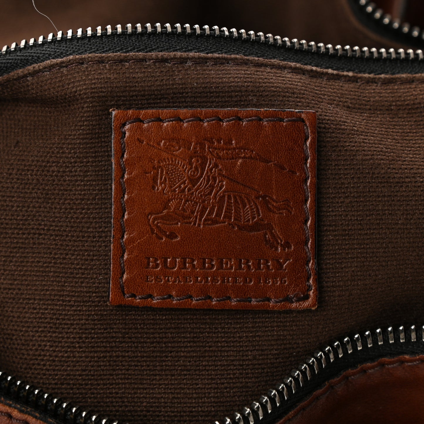 Bridle Calfskin House Check Kenton Hobo Brown