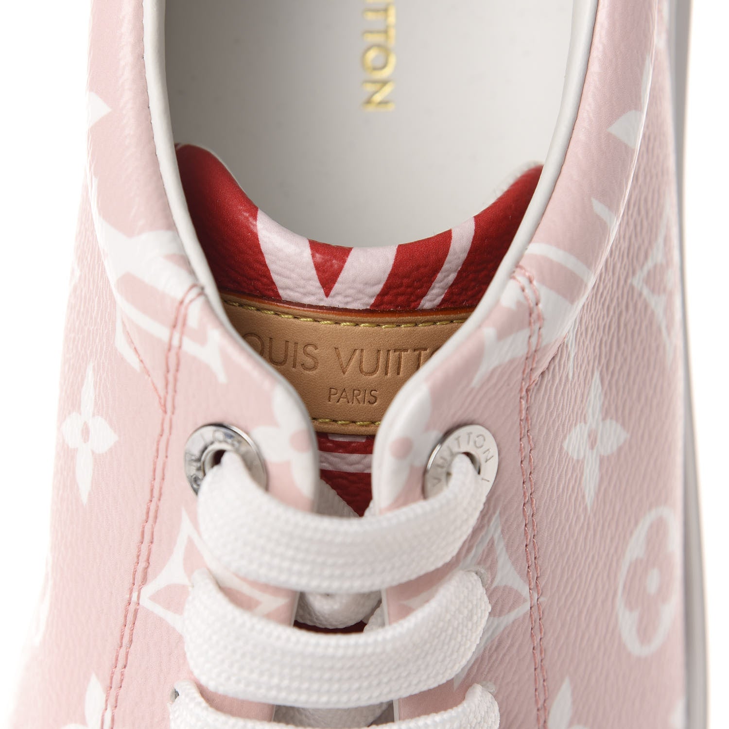 Louis Vuitton Monogram Giant Time Out Sneakers 42 Rose Rouge 8 of 11