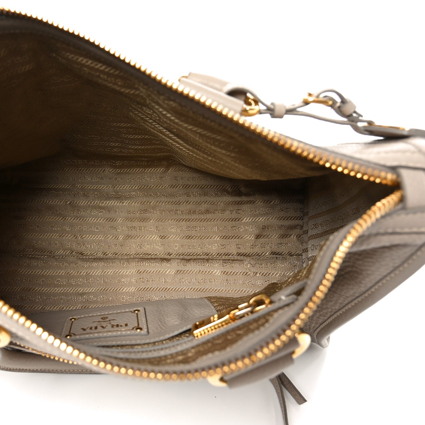 Vitello Daino Shopping Satchel Pomice