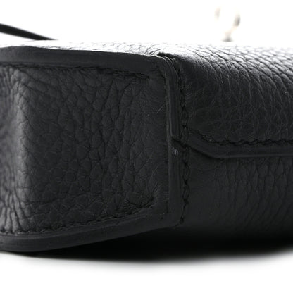 Hermes Togo Kelly Depeches 25 Pouch Black 8 of 10