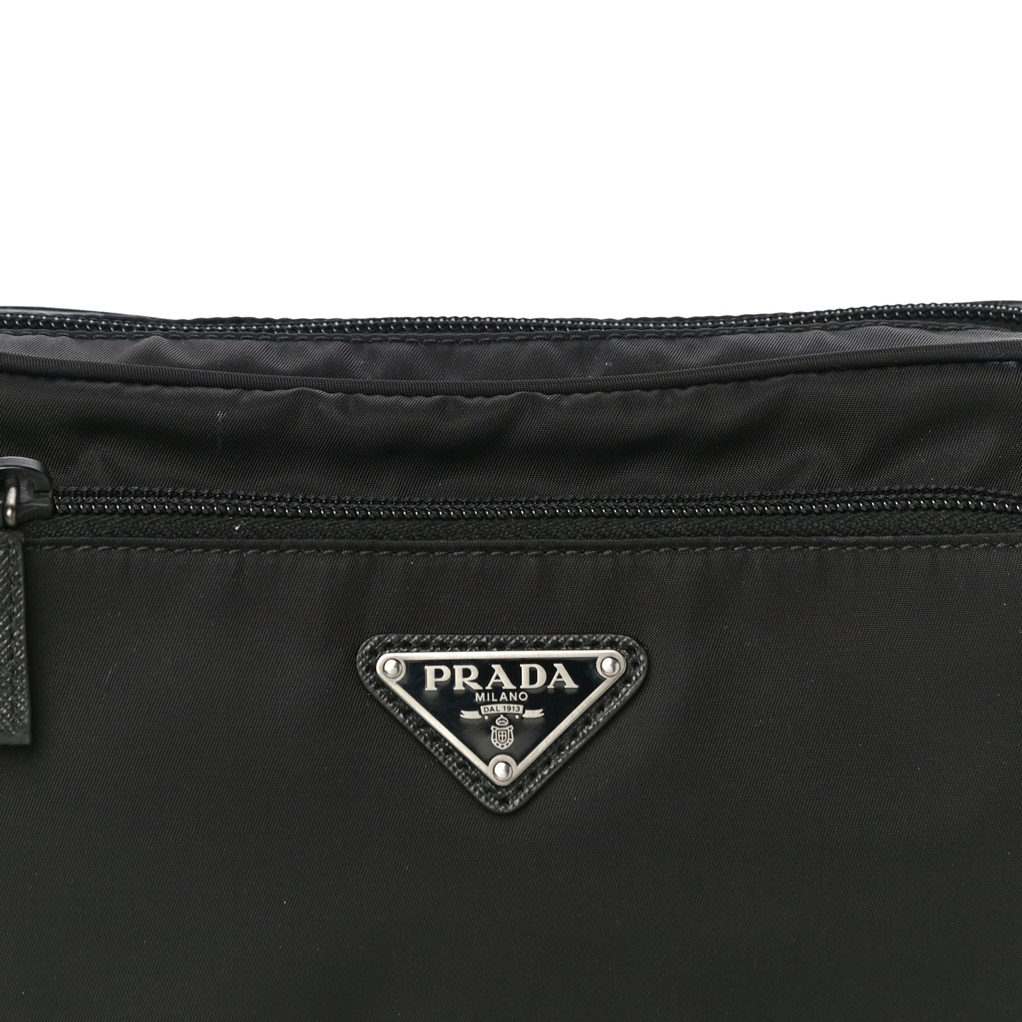 Re-Nylon Saffiano Convertible Belt Bag Black