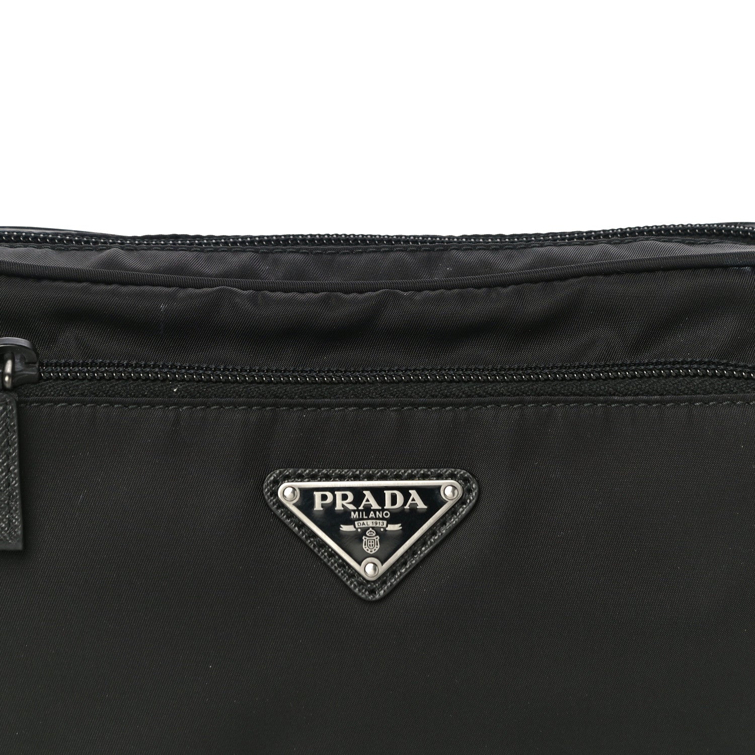 Prada Re-Nylon Saffiano Convertible Belt Bag Black 11 of 11