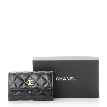 Chanel Caviar Quilted Flap Card Holder Black 9 of 9