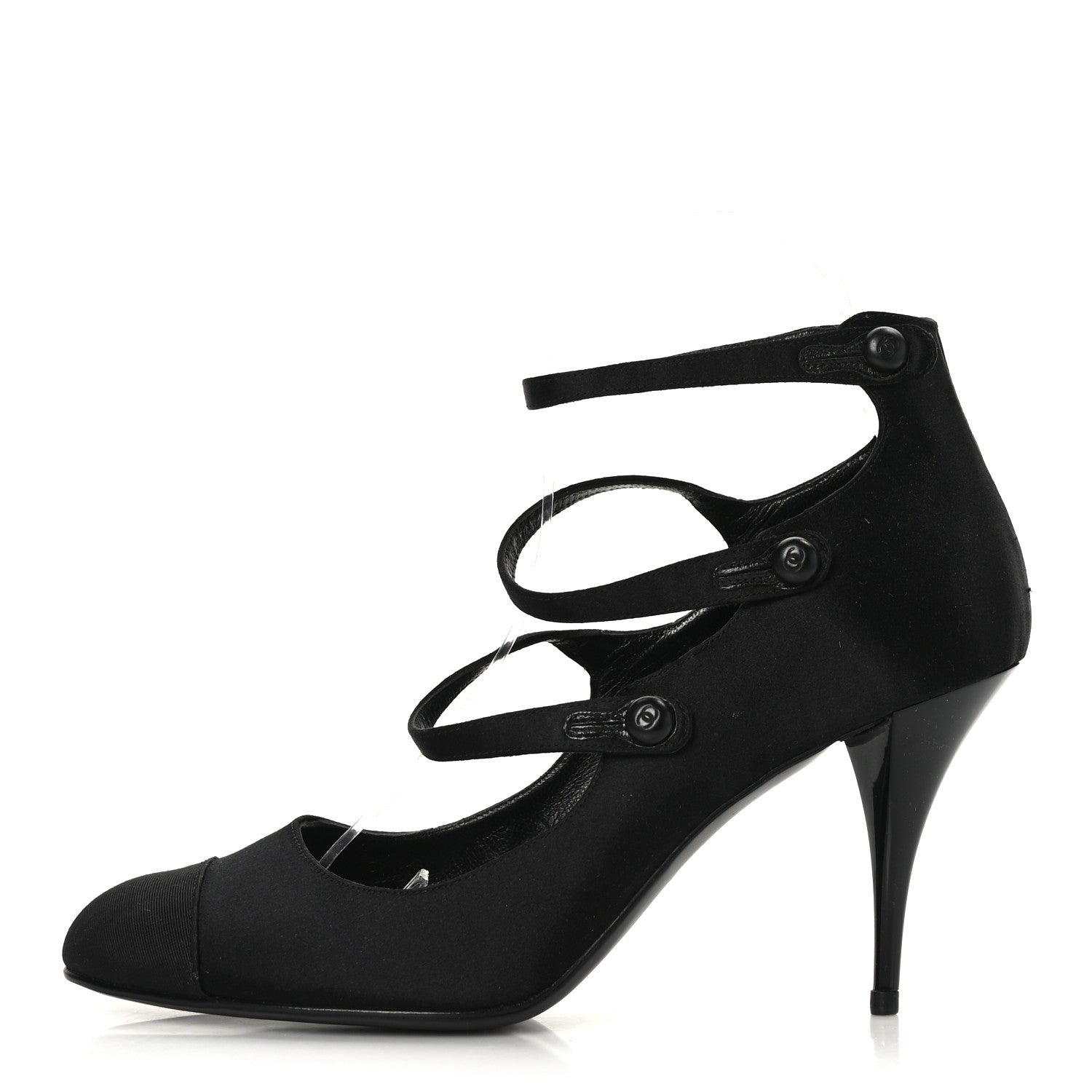 Chanel Mary Jane Pump 40 Black 1 of 8