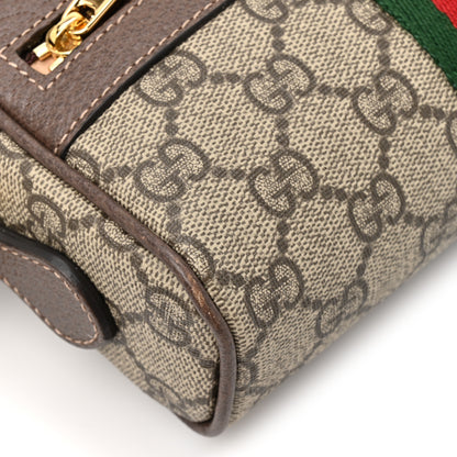 Gucci GG Supreme Monogram Web Mini Ophidia Shoulder Bag Brown 11 of 11