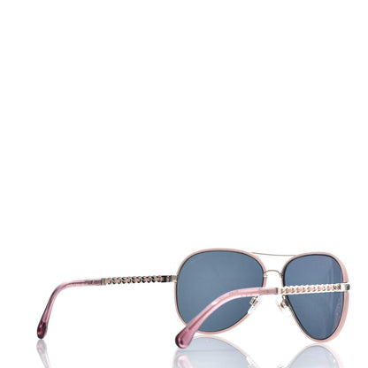 Chanel Pilot Winter Sunglasses 4219-Q Light Pink 4 of 8