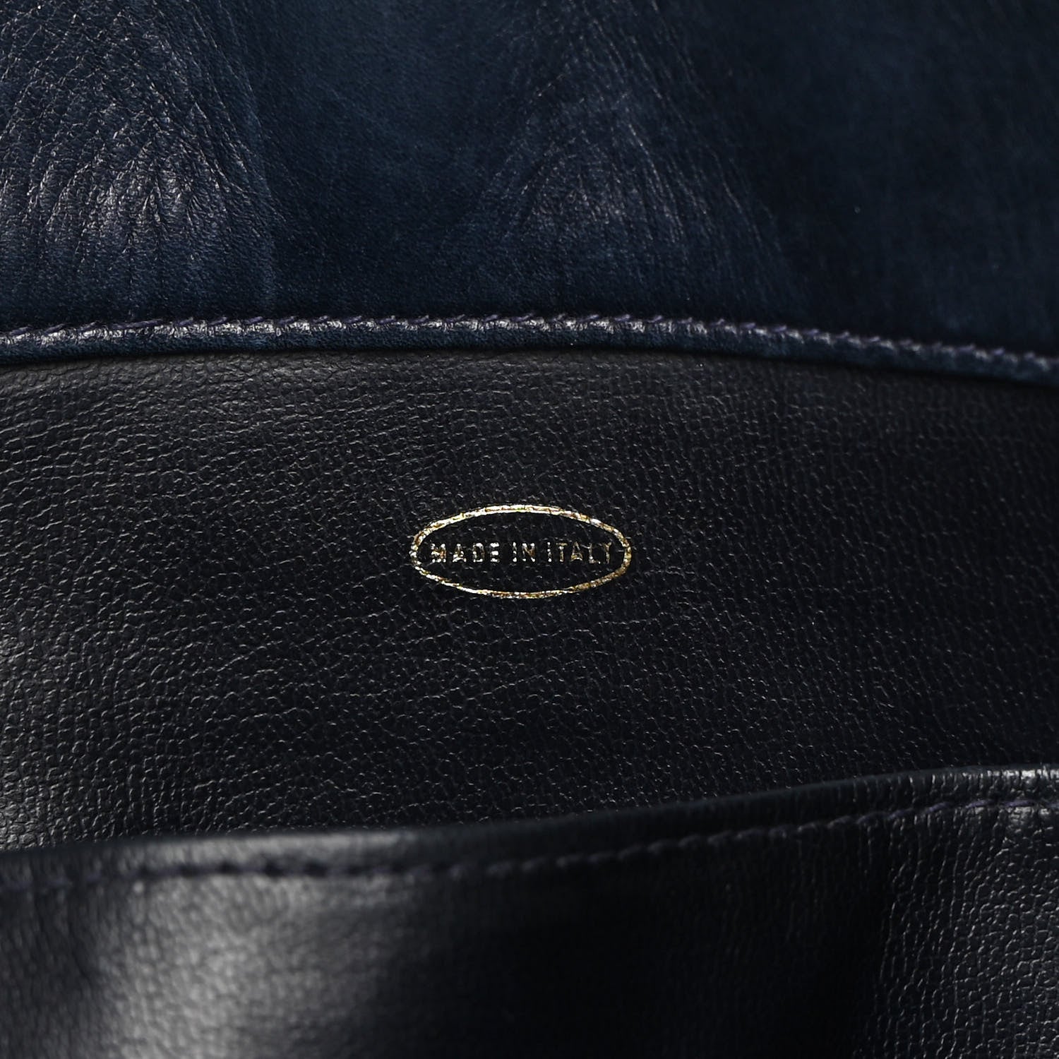 Chanel Lambskin Quilted Shoulder Bag Navy 7 of 21