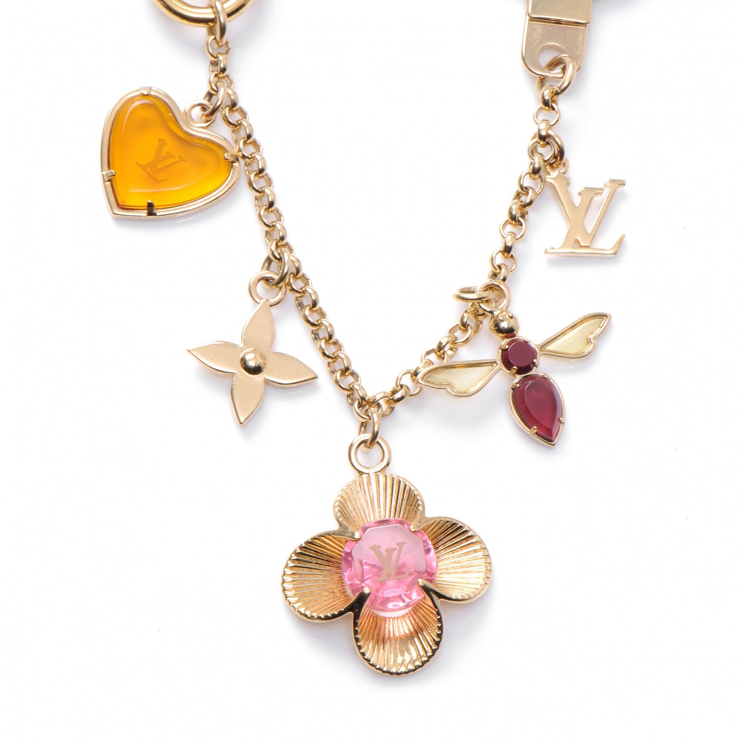 Louis Vuitton Bee Flower Chain Key Charm 3 of 6