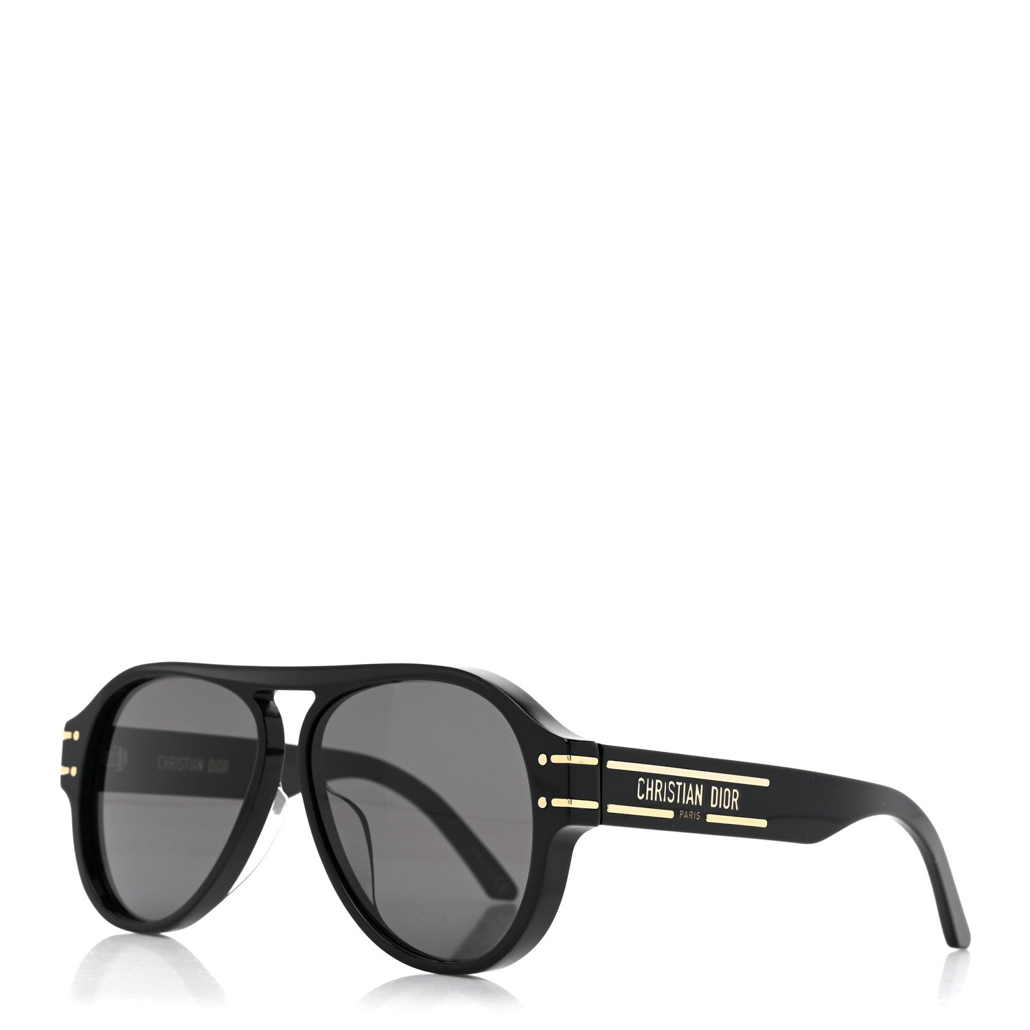 Christian Dior Acetate Diorsignature A1U Pilot Sunglasses Black 1 of 7