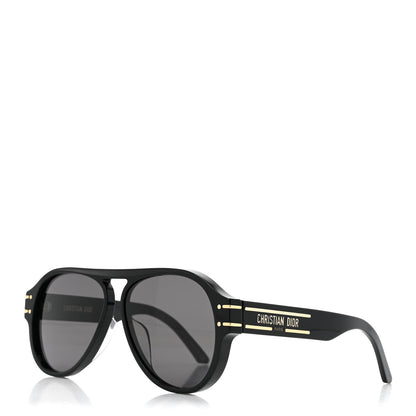 Christian Dior Acetate Diorsignature A1U Pilot Sunglasses Black 1 of 7