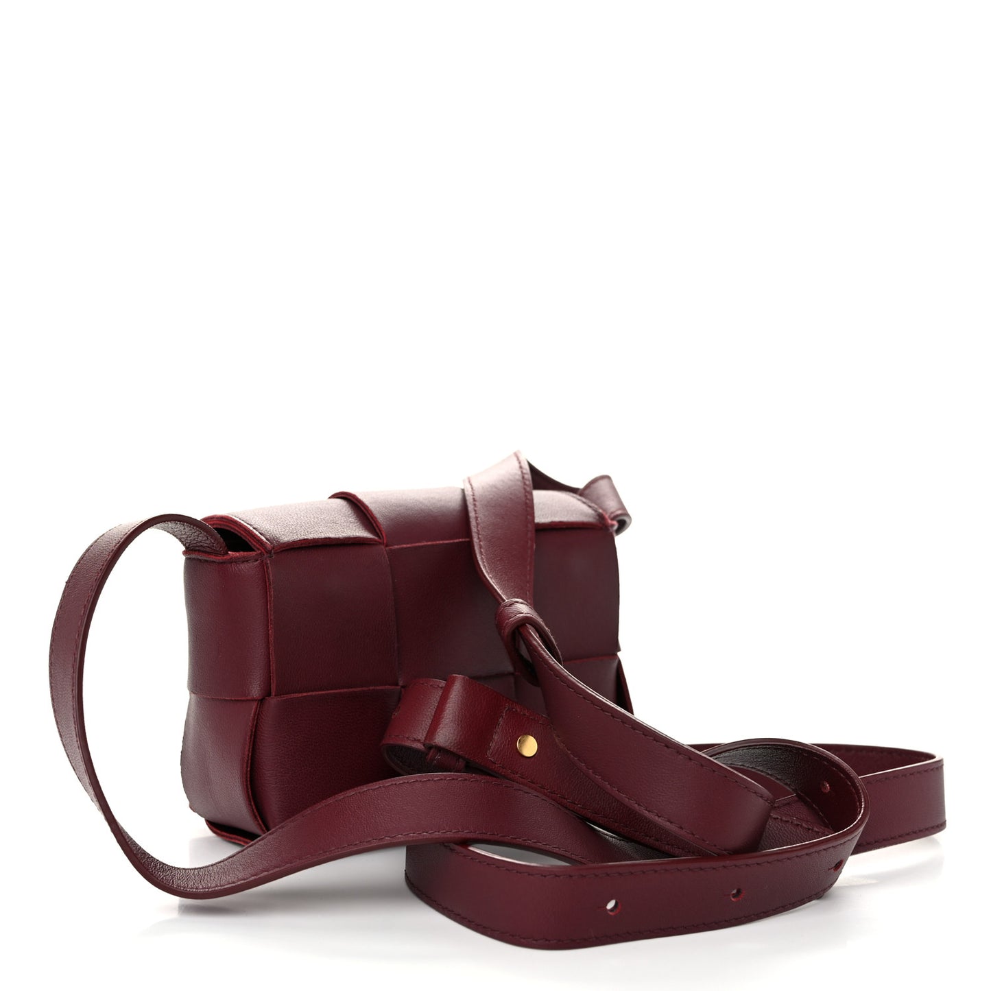 Lambskin Maxi Intrecciato Extra Mini Cassette Crossbody Bag Barolo