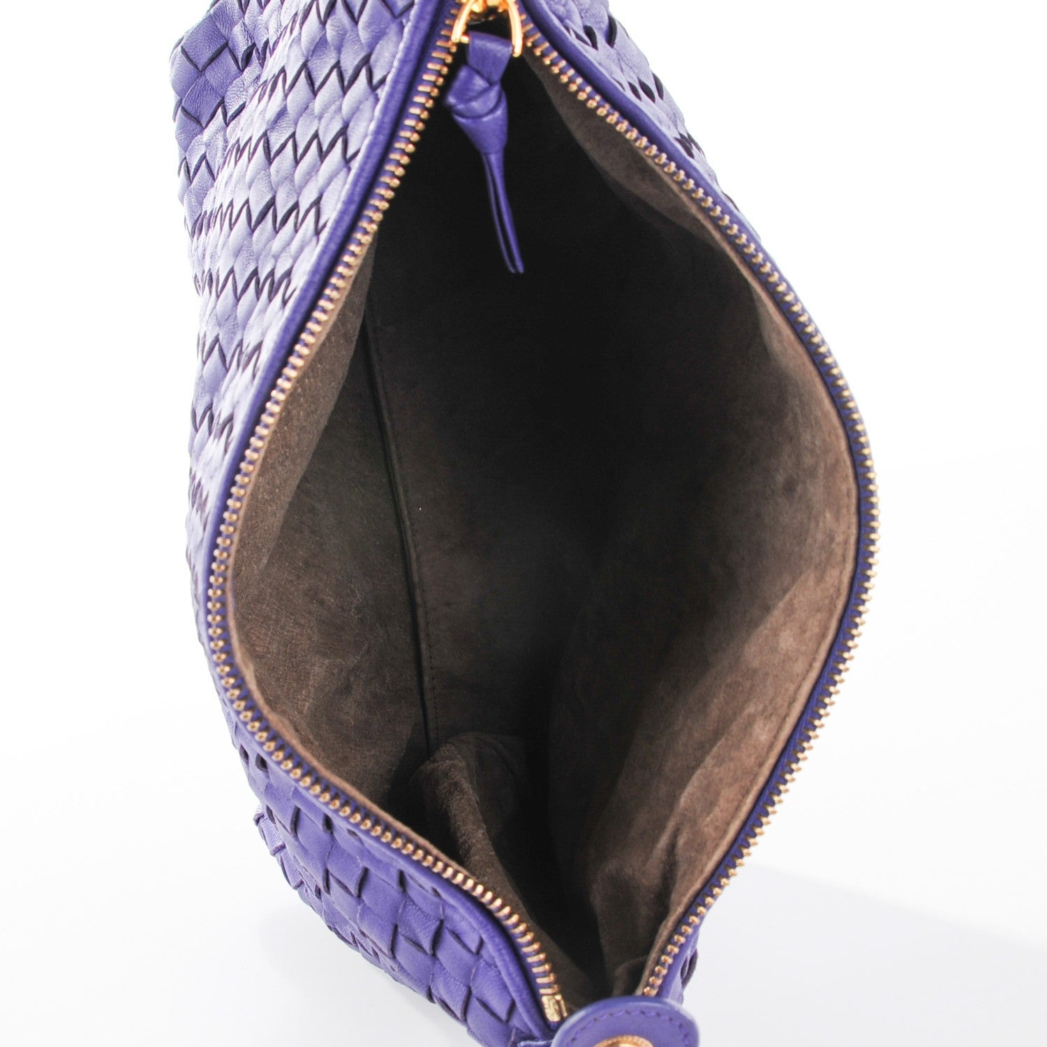 Bottega Veneta Nappa Intrecciato Cosmetic Case Violet 7 of 10