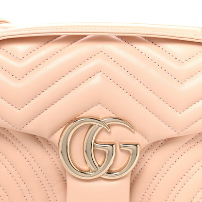 Gucci Lambskin Matelasse Medium GG Marmont Shoulder Bag Light Pink 8 of 10