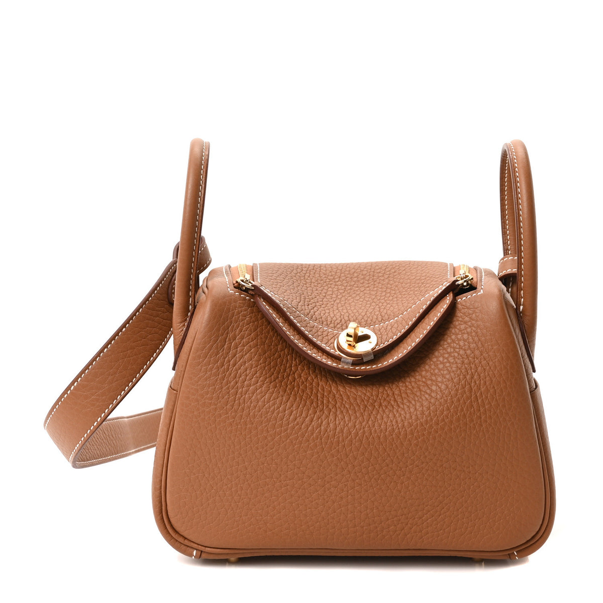 Taurillon Clemence Mini Lindy 20 Gold