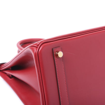 Hermes Tadelakt Birkin 30 Rouge Vif 5 of 13