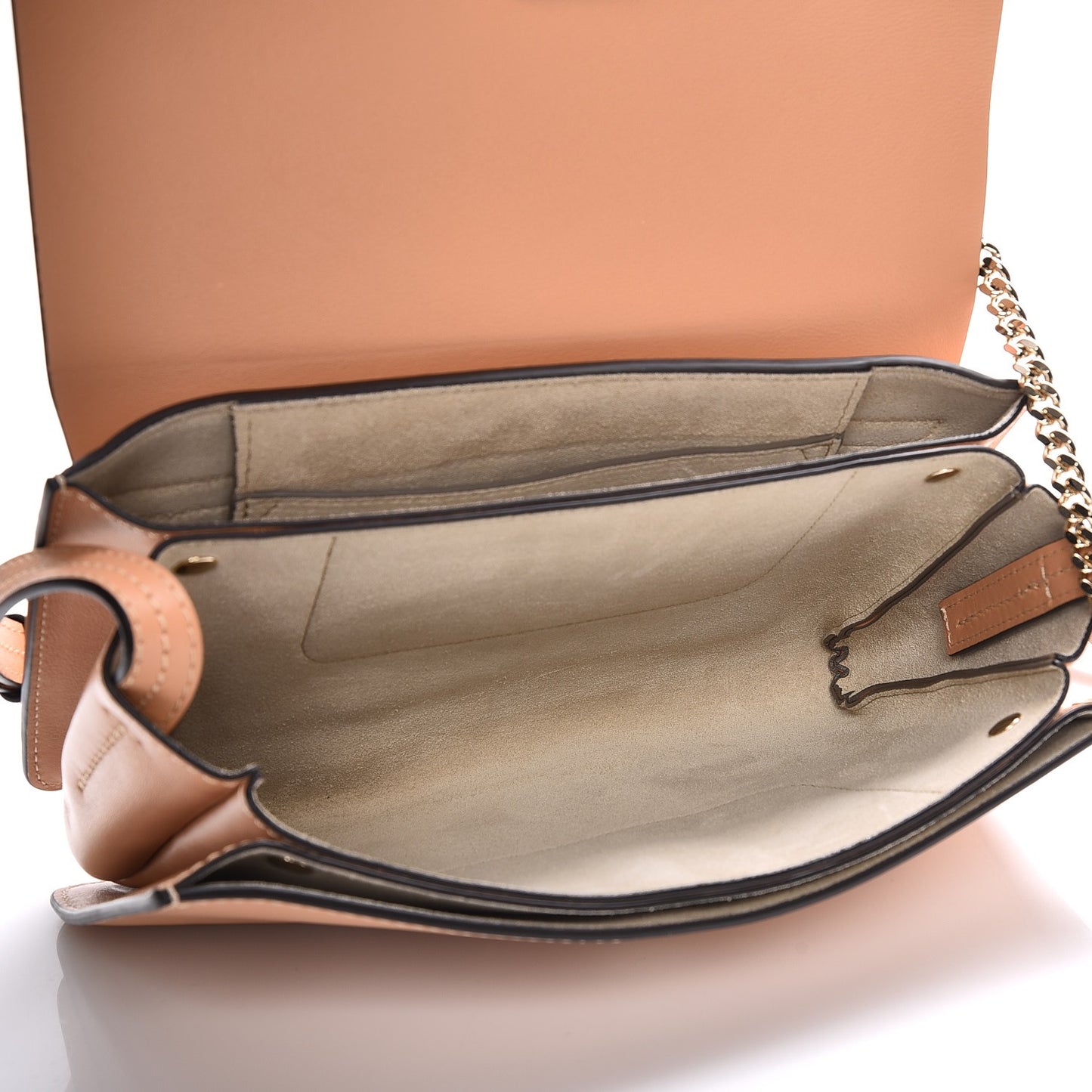 Suede Calfskin Small Faye Shoulder Bag Blushy Pink