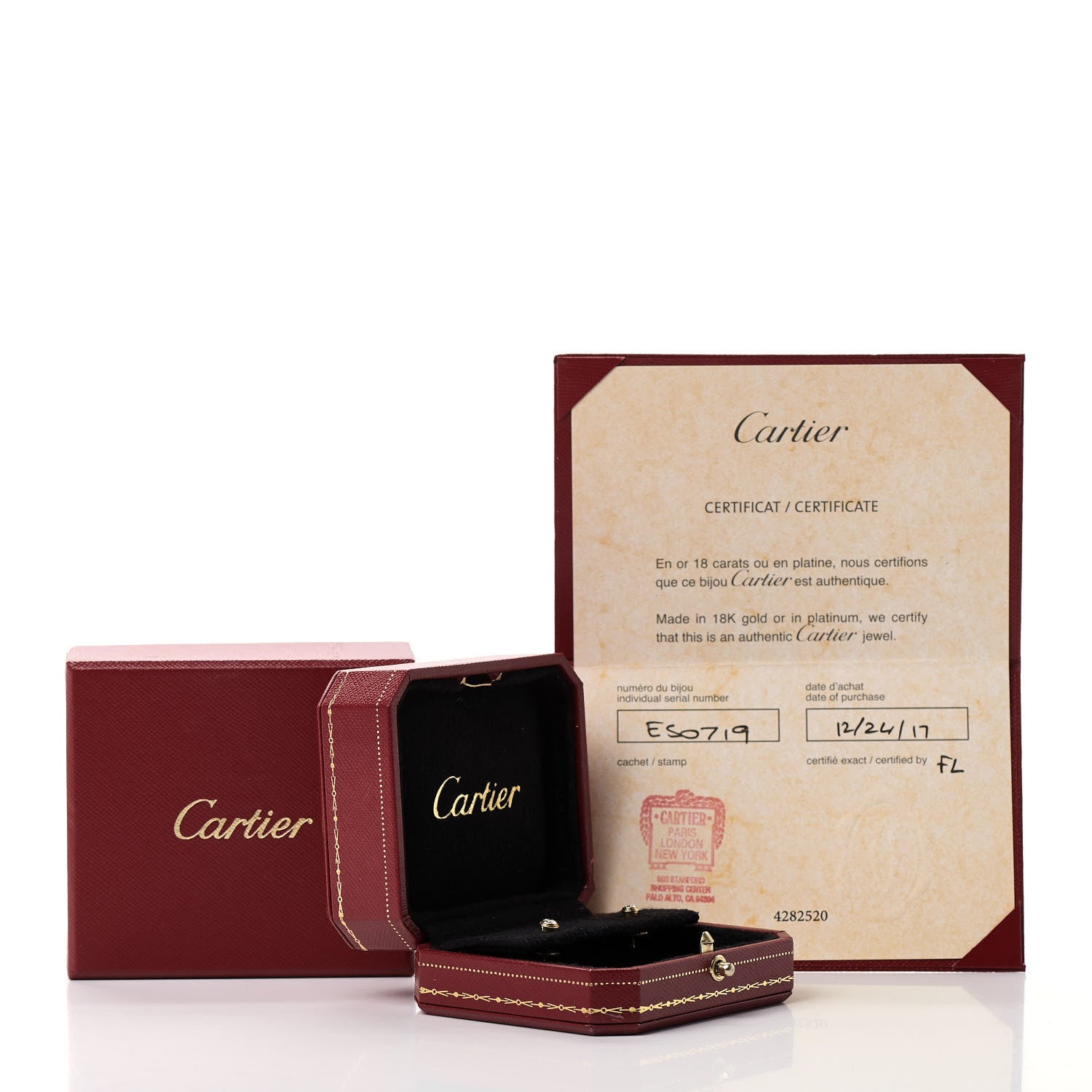 Cartier 18K Yellow Gold Diamond MM D'Amour Earrings 7 of 7