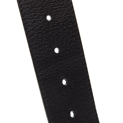 Gucci Textured Dollar Calfskin Double G 40mm Belt 95 38 Dark Cocoa 4 of 5