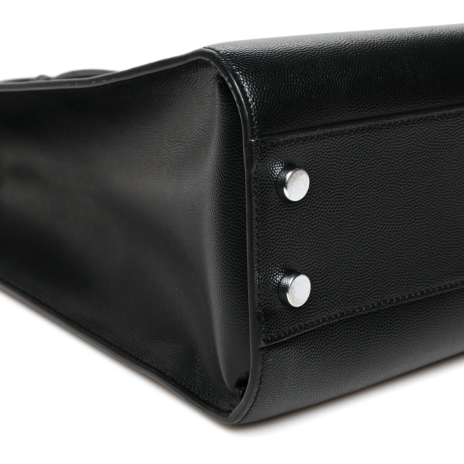 Saint Laurent Grain de Poudre Medium Museum Tote Black 8 of 9