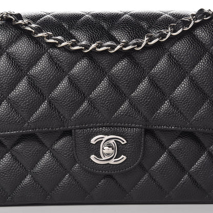 Chanel Caviar Quilted Medium Double Flap Black 8 of 14