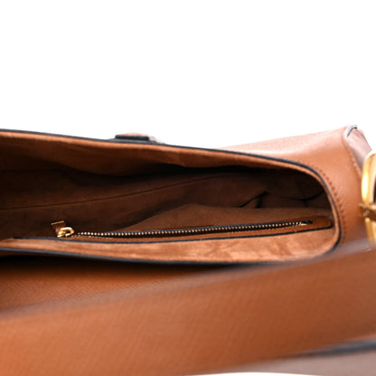 Christian Dior Grained Calfskin Saddle Bag Camello 4 of 8
