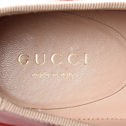 Gucci Malaga Kid Silk Hannelore Detachable Platform Slide 38 Hibiscus Red 6 of 17