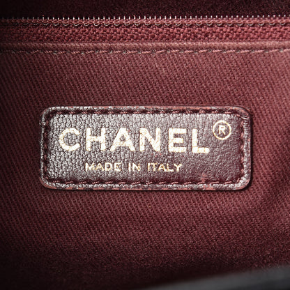 Chanel Glazed Calfskin Quilted Large Perfect Edge Flap Black 6 of 12