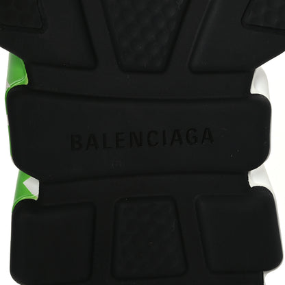 Balenciaga Neoprene Knit Womens Speed Graffiti Sneakers Black White Fluo Green 7 of 9