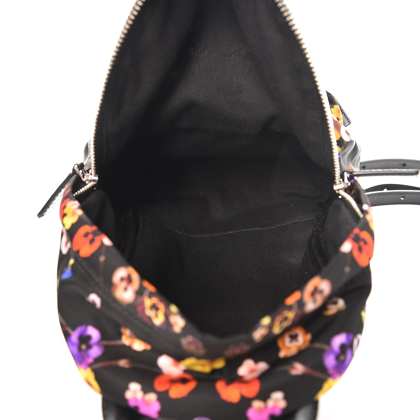 Tech Twill Nylon Pansy Print Nano Backpack Multicolor