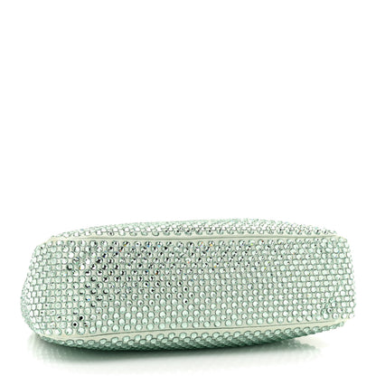 Prada Satin Crystal Re-Edition 2005 Shoulder Bag Acqua 4 of 14