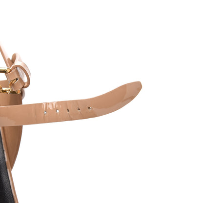 Saint Laurent Patent Tribute 105 Platform Sandals 39.5 Dark Nude 12 of 12