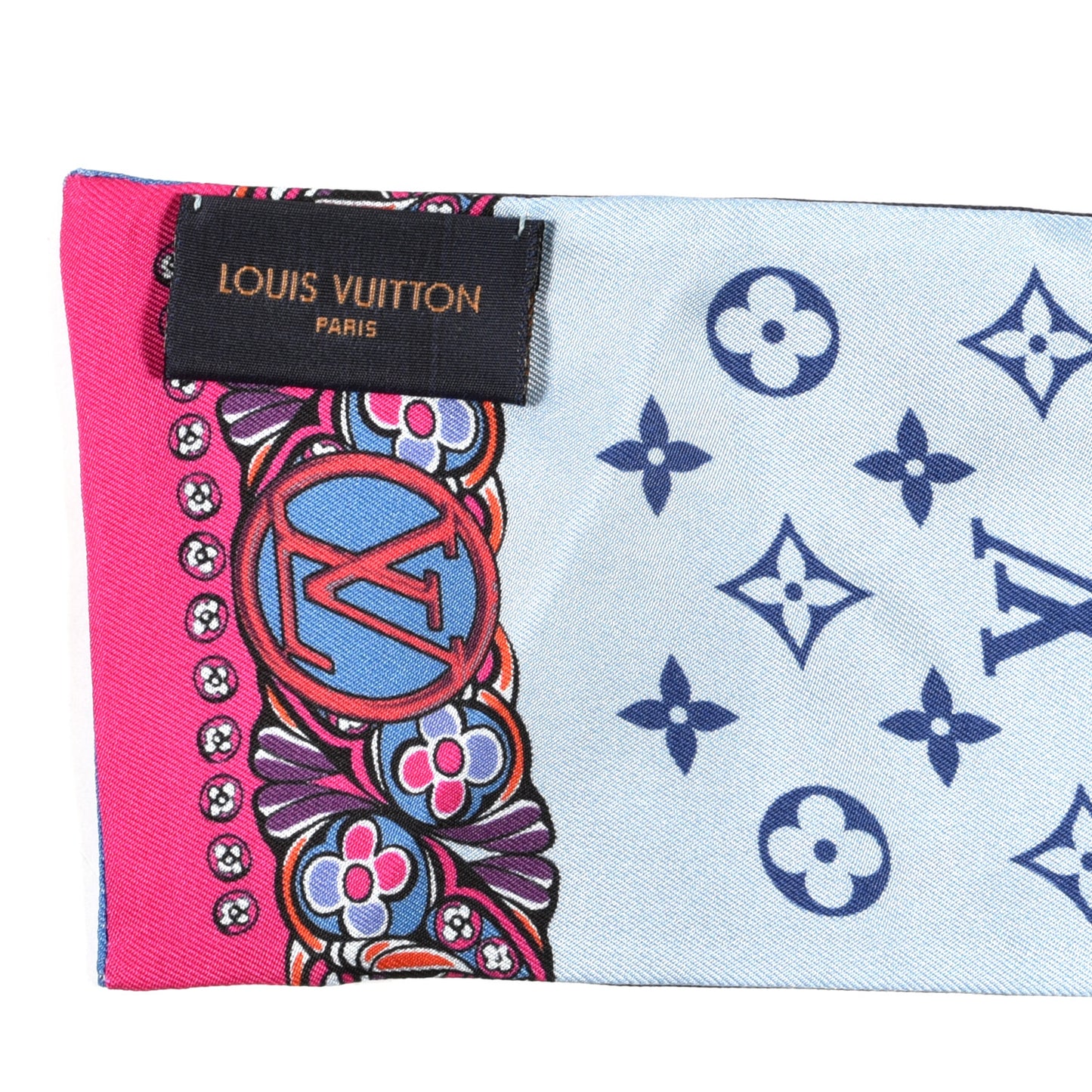 Silk Monogram World Of Love Bandeau Navy