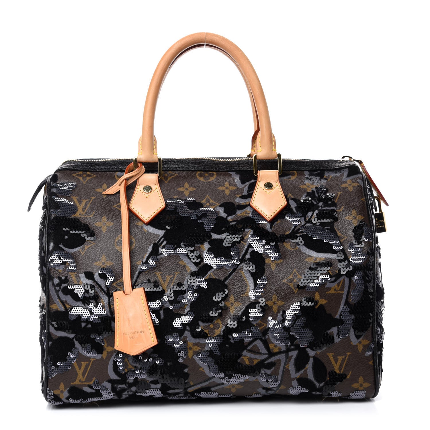 Louis Vuitton Monogram Fleur De Jais Sequins Speedy 30 1 of 12
