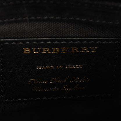 Burberry Derby Calfskin House Check Small Macken Crossbody Bag Ink Blue 6 of 7