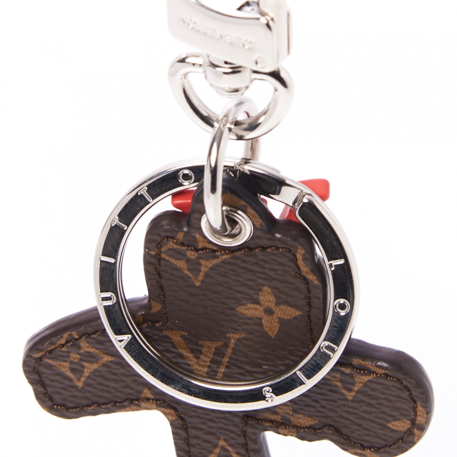 Louis Vuitton Calfskin Monogram Hammer Bag Charm Key Holder 4 of 5