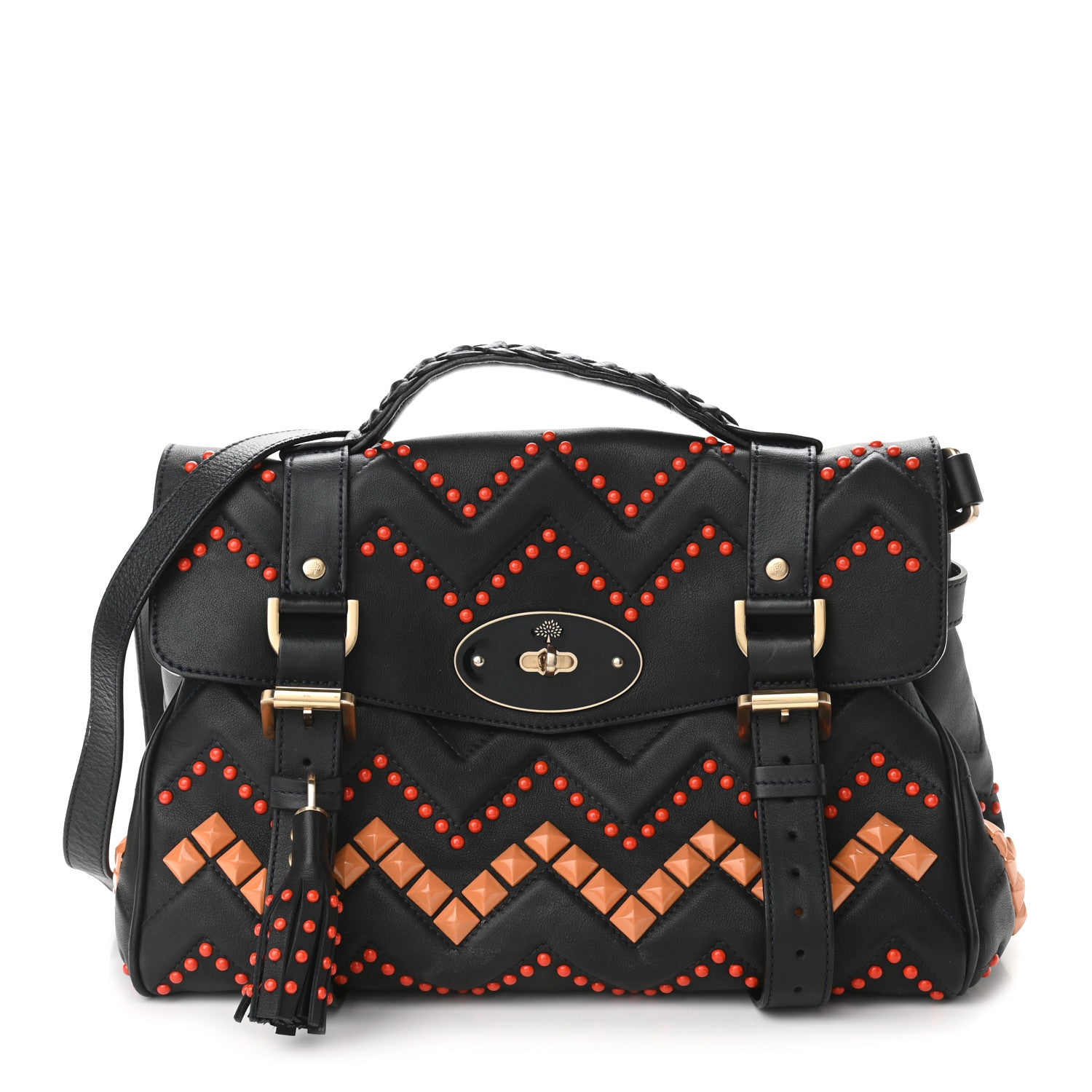 Mulberry Smooth Touch Oversized ZigZag Alexa Black 1 of 15
