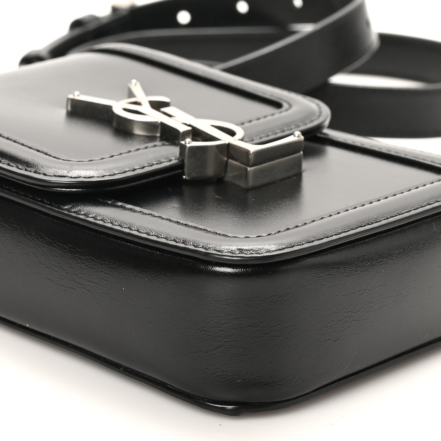 Saint Laurent Smooth Calfskin Mini Solferino Satchel Black 8 of 9