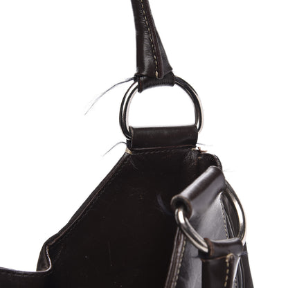 Prada Tessuto Nylon Calfskin Hobo Moro 7 of 16