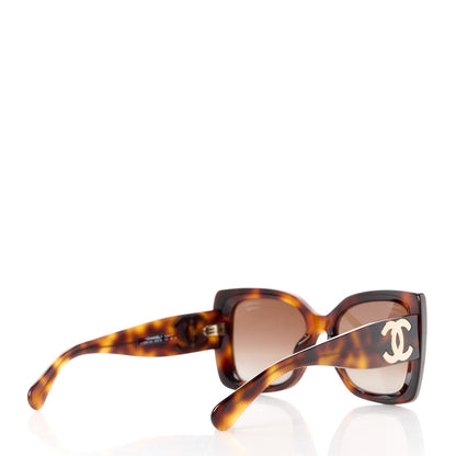 Chanel Square Polarized CC Sunglasses 5494 Tortoise Brown 4 of 8
