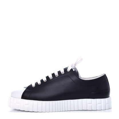 Hermes Calfskin Cross Sneakers 40 Black 1 of 11