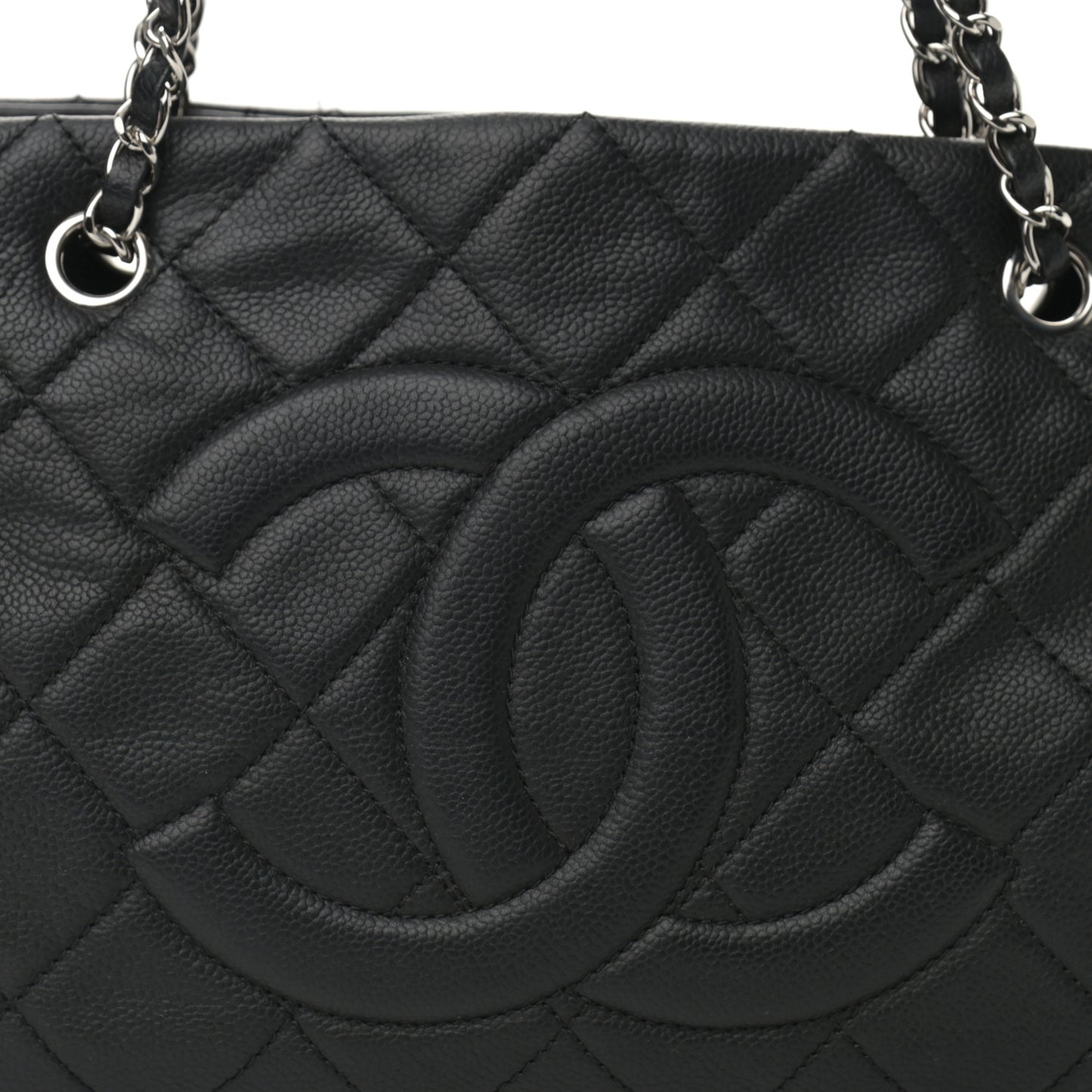 Caviar Quilted CC Timeless Soft Tote Black