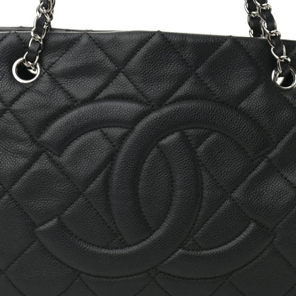 Chanel Caviar Quilted CC Timeless Soft Tote Black 7 of 11