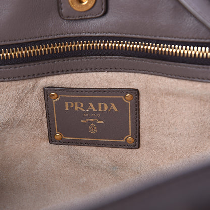 Prada Soft Calf Shopping Tote Bambu 5 of 8