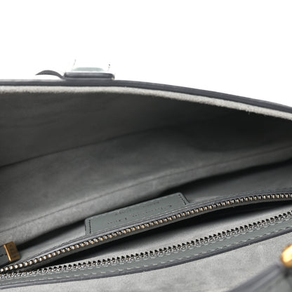 Christian Dior Calfskin Saddle Bag Gris 5 of 10