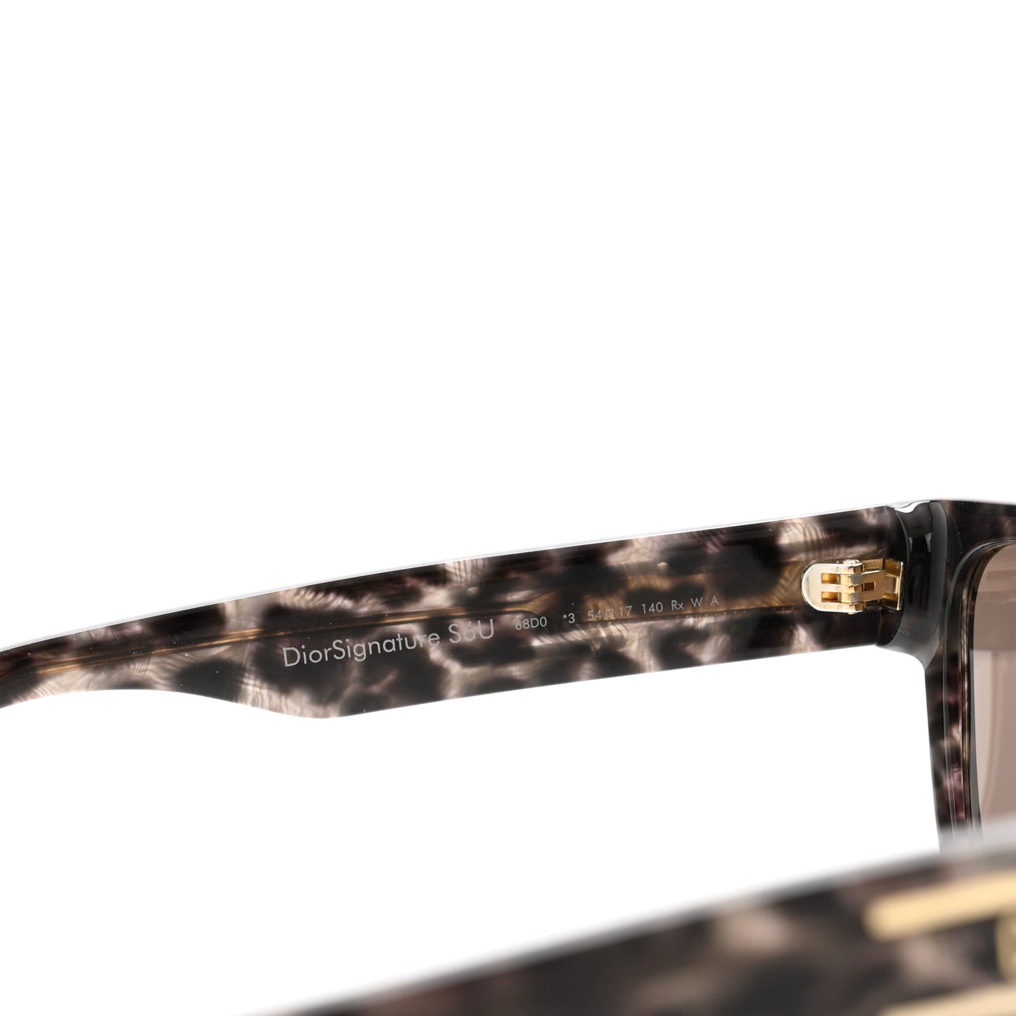 Diorsignature S6U Square Sunglasses Tortoise Grey