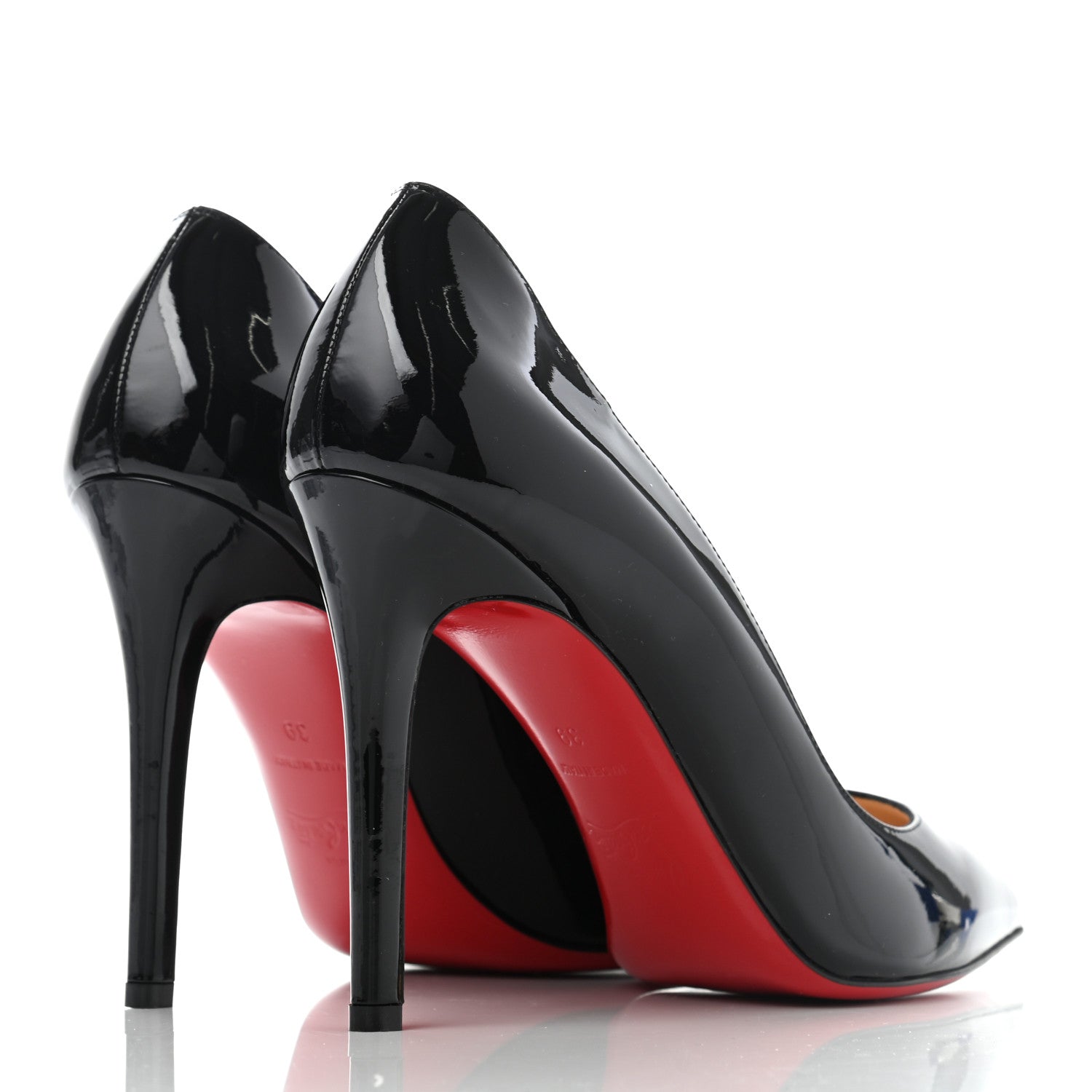 Christian Louboutin Patent Calfskin Pigalle 100 Pumps 39 Black 4 of 7