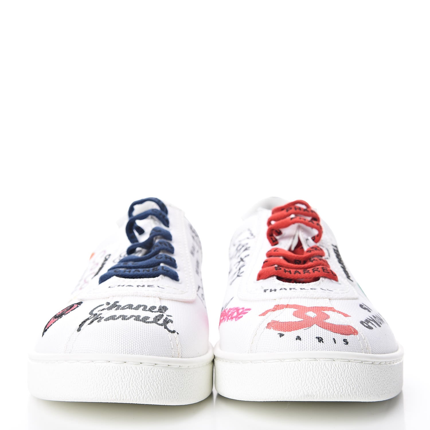 Chanel x Pharrell Williams Calfskin Womens Sneakers 40 White 2 of 10