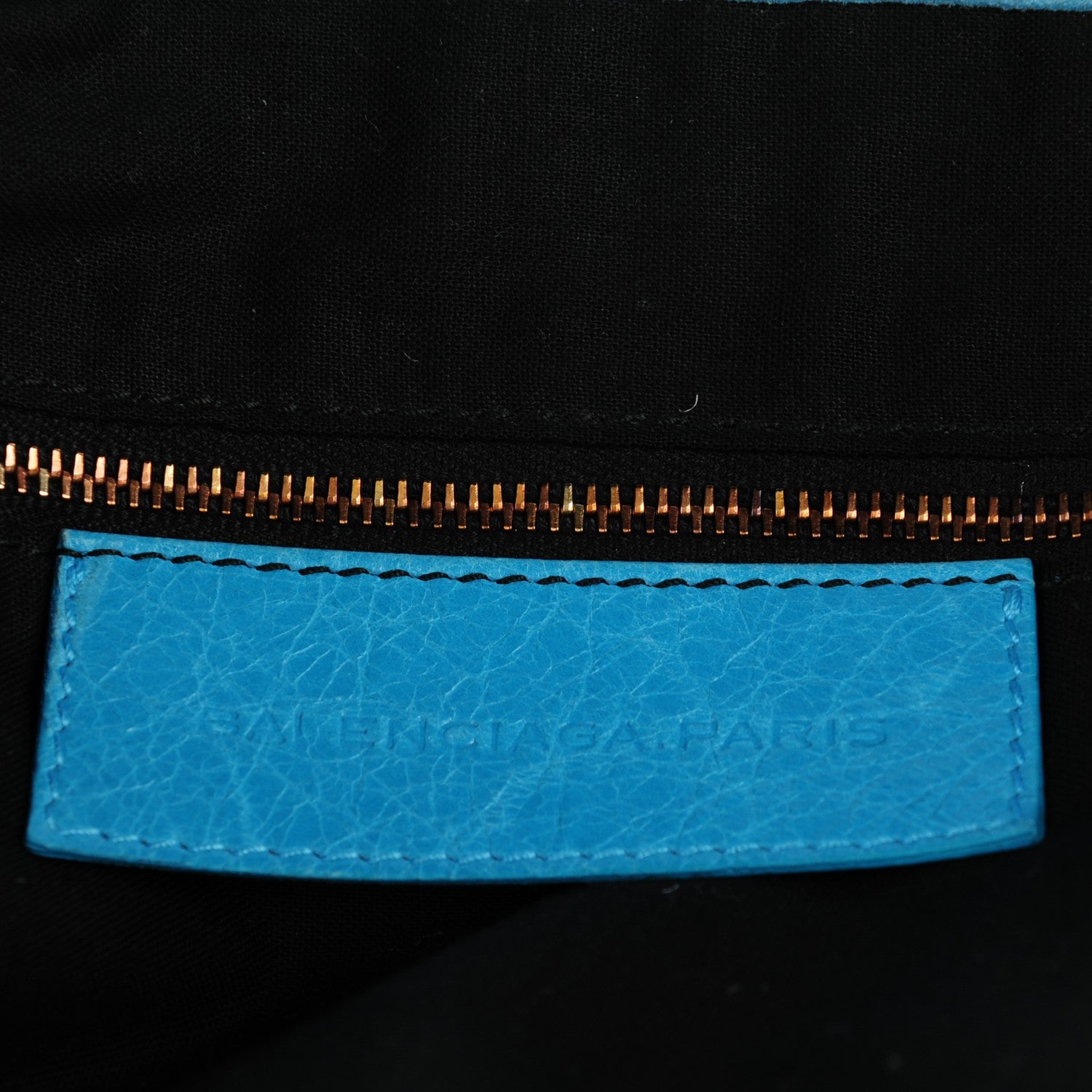 Balenciaga Agneau Giant 21 Rose Gold Hardware Weekender Bleu Paon 6 of 9