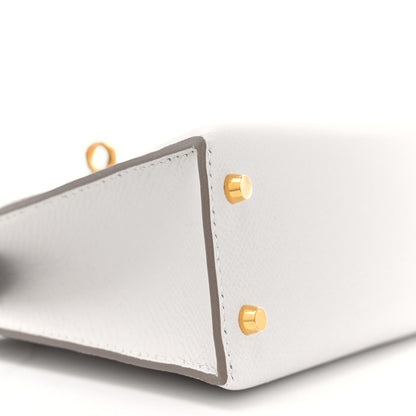 Hermes Epsom Mini Kelly Sellier 20 Gris Pale 9 of 11